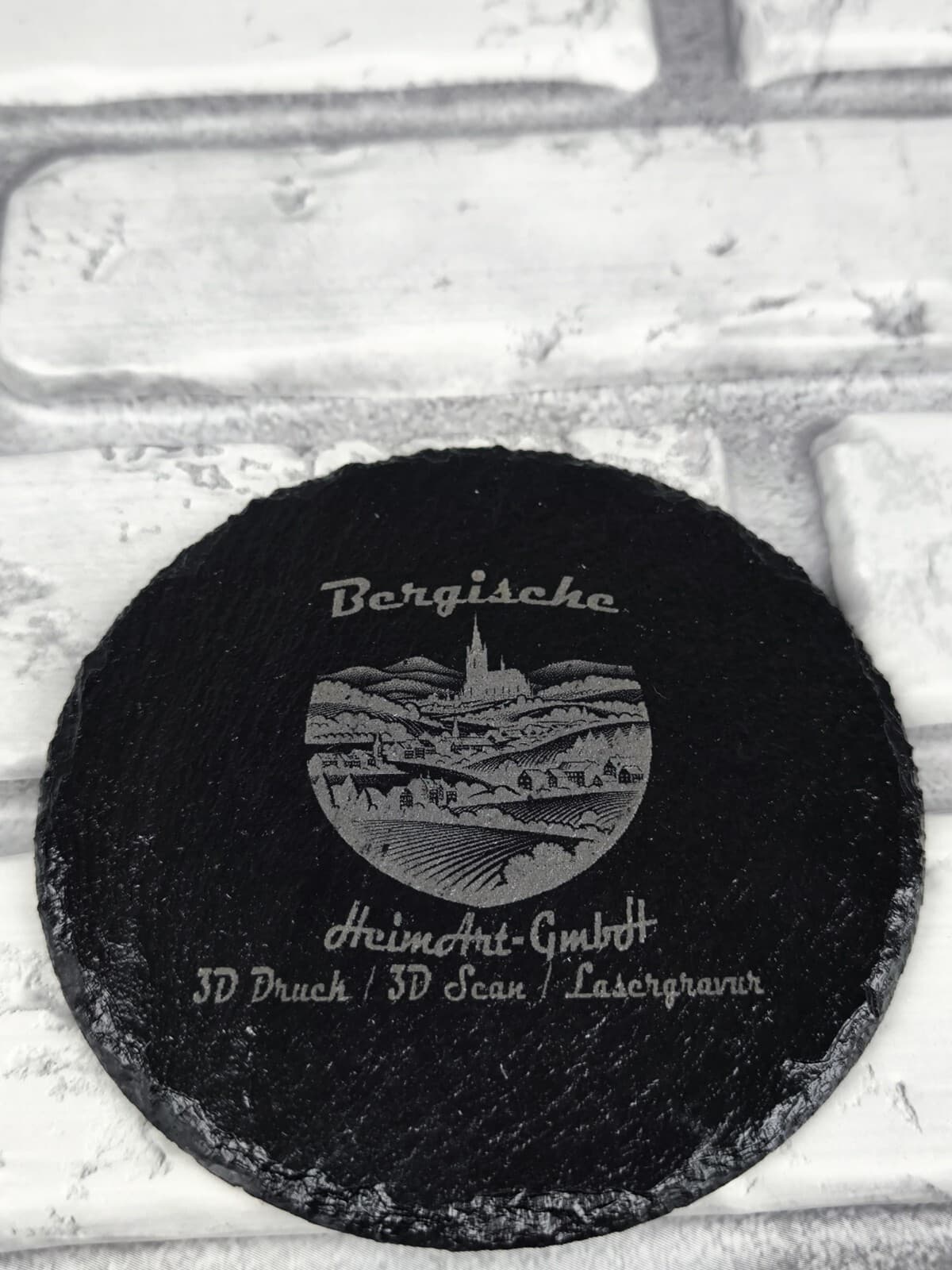 Personalisierte Schieferplatte mit Lasergravur — Familie, Geschenk